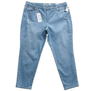 Seven7 Womens Jeans size 20W new nwt $79 Light Wash Denim Metro Skinny x29" p114